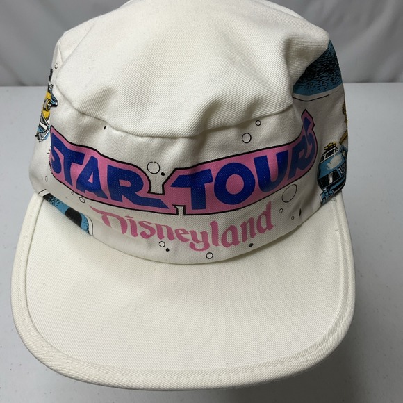Vintage Star Wars Tours Hat Fitted Cap R2 D2 Retro 80s Disneyland Parks USA - Picture 6 of 11